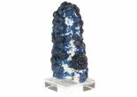Dark Blue Fluorite On Quartz - Inner Mongolia #78852-2
